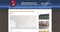 Desktop Screenshot of madarkontroll.hu